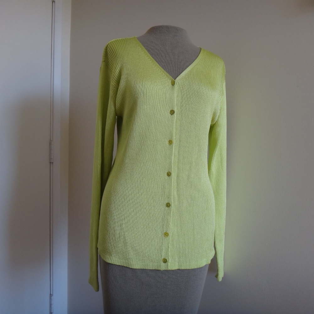 Sweater Top Jacket Knit  Size M